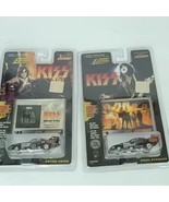 Vintage KISS Die Cast Cars LOT Of 2 Photo Cards Paul Stanley Peter Criss... - £17.90 GBP
