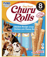 Churu Rolls Dog Treat Chicken &amp; Cheese Recipe - 100% Natural, Grain-Free... - £7.73 GBP+