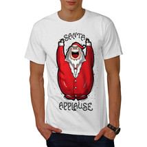 Wellcoda Santa Claus Mens T-shirt, Christmas Graphic Design Printed Tee - £14.62 GBP+