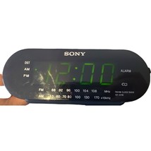 Sony Dream Machine AM/FM Alarm Clock Radio Model ICF-C218 Black Tested - £17.19 GBP