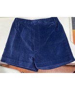 Vintage Boys Shorts Toddler size 3 Navy Blue Velvety Pull On IMP Origina... - $11.87