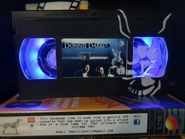 Retro VHS Lamp,Donnie Darko with Frank Art Work,Top Quality!Amazing Gift mancave - £34.50 GBP