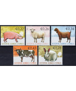 ZAYIX Cyprus 1129-1133 MNH Barnyard Animals Farming 090522-S12 - £7.23 GBP