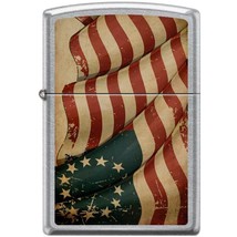 Zippo Lighter - Betsy Ross Flag Street Chrome - 854833 - $25.81