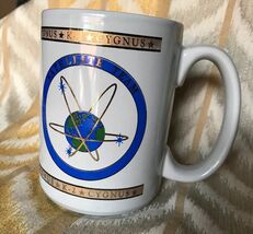 Vtg Tall Cygnus K-2 Satellite Space Team Coffee Mug Cup Spacecraft Astro... - $29.70