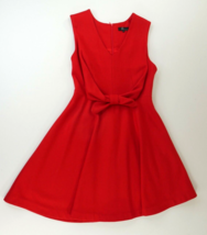 Pino Pizo Collection Womens Red Wool Blend Sleeveless Designer Dress X L... - £71.67 GBP