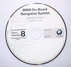BMW NAVIGATION CD DIGITAL ROAD MAP DISC 8 CANADA ALASKA 65900431725 2008.1 - £38.91 GBP