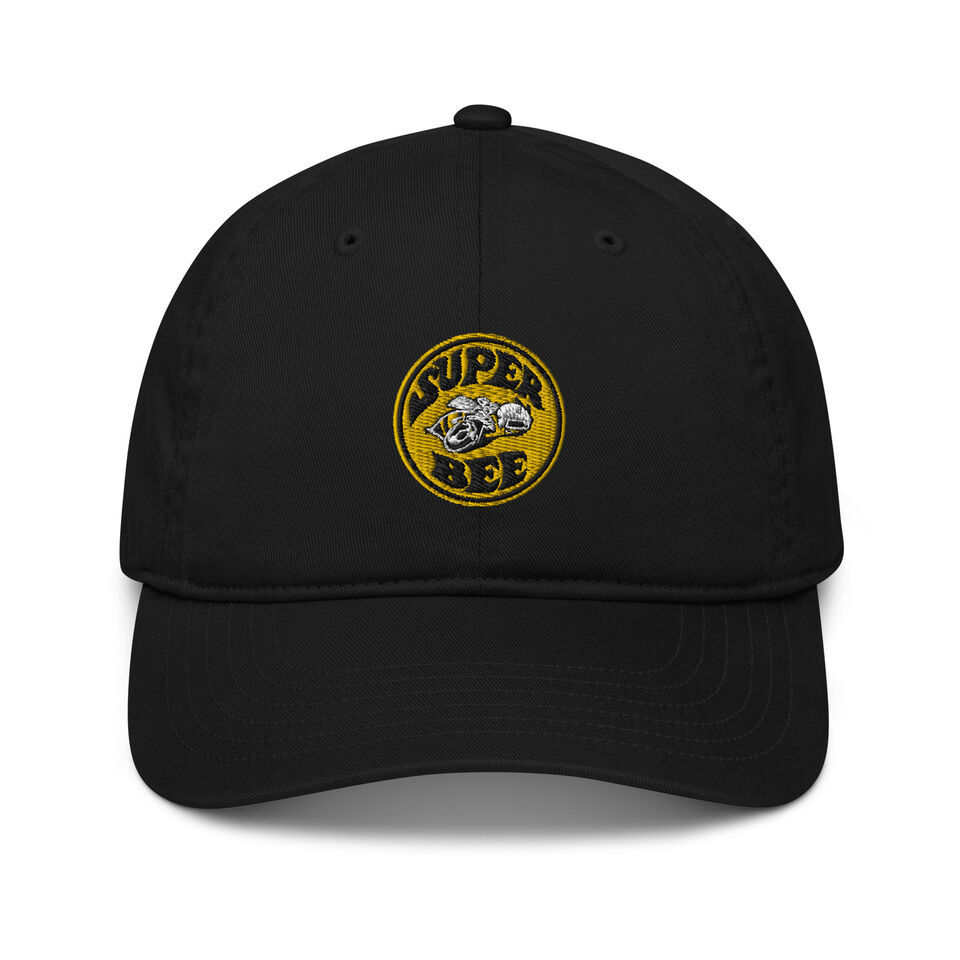 1968 - 1971 Dodge Super Bee Yellow Logo Custom Embroidered Organic Baseball Hat
