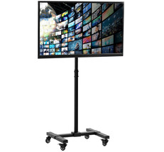 VIVO Mobile 13&quot; to 50&quot; TV Floor Stand, Height Adjustable Mount w/ Wheels - £73.30 GBP