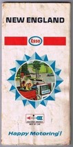 Esso New England Road Map 1968 Humble Oil - £4.07 GBP