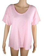 Women Top Charter Club Cotton Printed Shine Heart T-Shirt Size Medium Pink - $376.79 MXN