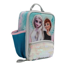 Disney Frozen Elsa &amp; Anna BPA-Free Insulated Lunch Tote Box w/ Bottle Pocket Nwt - £11.90 GBP