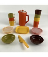 Tupperware Tupper Toys Mini Replica Set Pitcher Stacking Tumblers 70s Pl... - $67.63 CAD