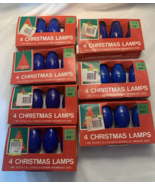 NEW Vintage Christmas Tree String Light Bulb Set 28 Spare C9-1/4 E17 Blu... - $367.57 MXN