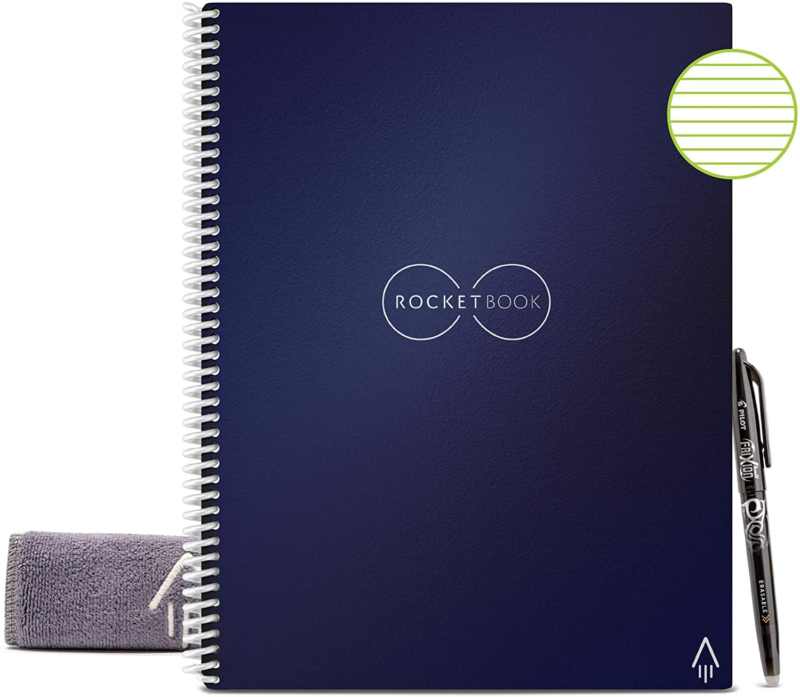 Notebook With 1 Pilot Frixion Pen & 1 Microfiber Cloth Included Midnight Blue - $36.36