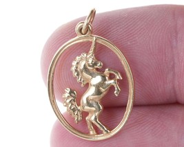 Retired James Avery 14k gold Unicorn charm - £451.39 GBP