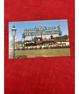 VTG Six Gun Territory Silver Springs FL Postcard Entrance Train Skyride ... - £7.36 GBP