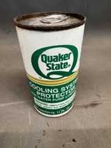 Vintage Quaker State Coolant System Water Pump Lubricant Can Gas Oil Aut... - $18.24 CAD
