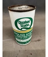 Vintage Quaker State Coolant System Water Pump Lubricant Can Gas Oil Aut... - $18.24 CAD