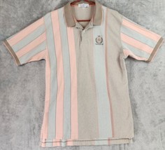 Izod Club Polo Mens Extra Large Multicolor Striped The Dominion Club Golf Shirt - £24.80 GBP