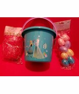 Disney Frozen Easter Basket Kit Princess Plastic Tote Grass Treat Contai... - €8,53 EUR