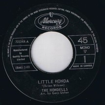 The Hondells Little Honda 45 rpm Hot Rod High Canadian Pressing - $4.94