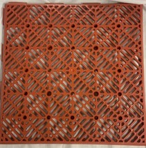 Interlocking Patio Walkway Tiles Terra Cotta 11.5”x11.5” - $10.60