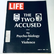 VTG Life Magazine June 21 1968 - The Psycho-Biology of Ray &amp; Sirhan&#39;s Violence - £10.42 GBP