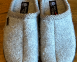 HAFLINGER AT Classic Hardsole GRAY wool slipper Arch Support US 7  EU 38 - $64.99