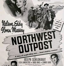 1947 Northwest Outpost Nelson Eddy Movie Advertisement Western Romance D... - $29.99