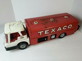 Vintage 1960&#39;s Park Plastics Texaco Jet Fuel Tanker Press Steel Truck 24... - £53.18 GBP