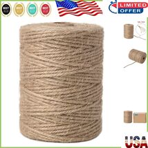 Versatile 3mm Jute Twine - 328 Feet Long for Wrapping, Crafts, and Bundling - $19.85 CAD