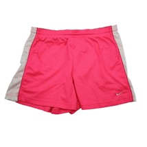 Nike Shorts Womens L Pink High Rise Elastic Waist Drawstring Activewear ... - $24.75