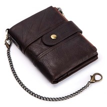 GZCZ HOT Brand Wallet Men Genuine Leather RFID Wallets Mini Coin Purse Short Mal - £87.85 GBP