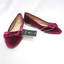 Ballerines En Velours Fuchsia Avec Nœud NWT Pour Mariage Et Baptême - $9.89