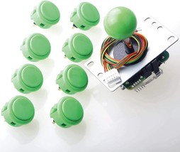 Sanwa 8 Pcs Obsf-30 Push Button Bundle Kit Color: Green - For, 8Yt Joystick. - £47.94 GBP