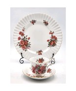 Royal Albert Centennial Rose Tea Cup ,Saucer and Dinner Plate England 3 ... - $723.31 MXN