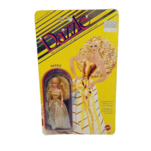 Vintage 1981 Mattel Dazzle Fashion Doll Gold Dress 5286 Brand New In Package Nos - $33.25