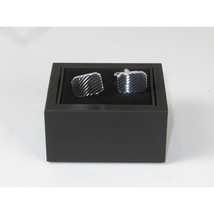 Mens Cufflinks by Vitorofolo Use for French Cuff Shirt V29-5 Silver Plated image 2