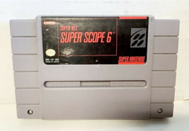 Super Scope 6 Nintendo SNES Video Game CARTRIDGE ONLY authentic shooter 1992 - £19.94 GBP