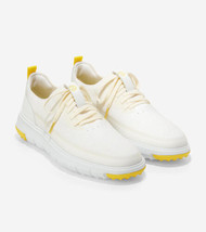 Cole Haan Men&#39;s Generation Zerogrand Golf Sneakers C33524 White/Yellow Size 7.5M - £79.97 GBP