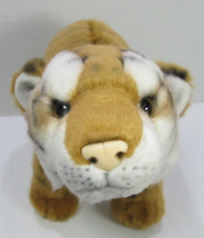 Nat &amp; Jules Demdaco Baby Tiger Plush Soft Stuffed Animal Brown tiger  11” Long - £11.03 GBP