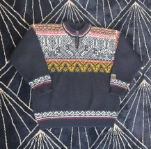 Vintage 90s Rare DALE OF NORWAY Nagano Sweatshirt 2 Buttons windstopper Sweater  - £219.23 GBP