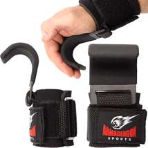 Premium Weight Lifting Wrist Hooks Straps for Maximum Grip Su - £47.89 GBP