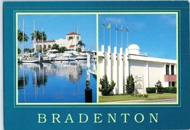 The City Yacht Basin and Bishop Planetarium Bradenton Florida Postcard - £3.90 GBP