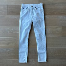 Rag &amp; Bone Skinny Raw Hem Jeans Aged White - £26.74 GBP