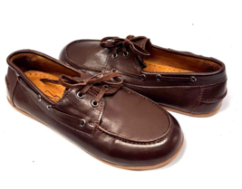 MIZ MOOZ NINA  LEATHER SLIP ON FLATS CHESTNUT  37EU / 7US NEW # Z-T 180 - $94.05