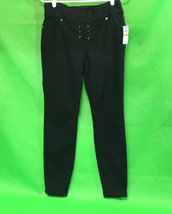 Women’s Thalia Sodi Lace-Up Skinny Jeans- BLACK - S - £19.15 GBP