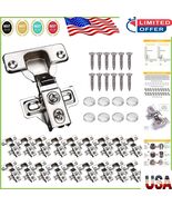 Stainless Steel Soft Close Hinges - 20-Pack, 100° Opening for Smooth Ope... - $83.91 CAD