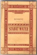 Rossini Stabat Mater Book Sheet Music Novello&#39;s Original Octavio Edition UK - £9.48 GBP